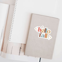 Tipografia Retro de outono de Hello