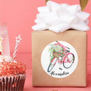 Adesivo Tipografia Seu Nome Cita Bicicleta Vintage