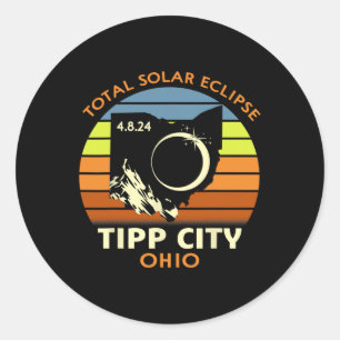 Adesivo Tipp City Ohio Total Solar Eclipse 2024