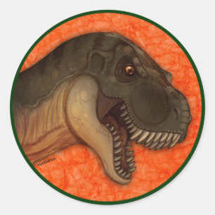 Adesivo Tiranossauro verde-oliva