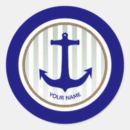 Adesivo Tiras de Âncora Náutica Azul-marinho