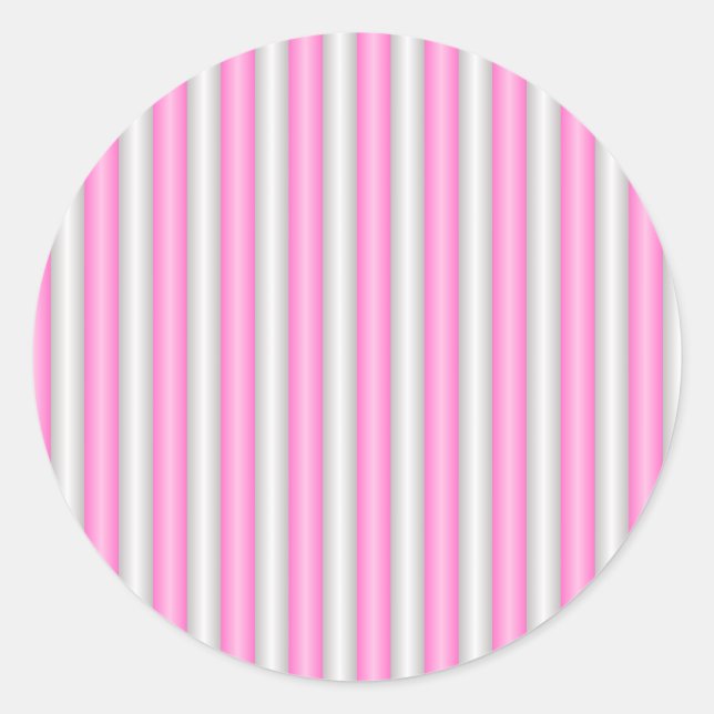 Adesivo Tiras Rosa Neon Modernas com Efeito 3D (Frente)