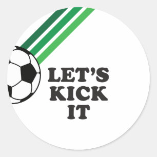 Adesivo Tiras Verdes de Futebol Vamos Chutar Aniversário