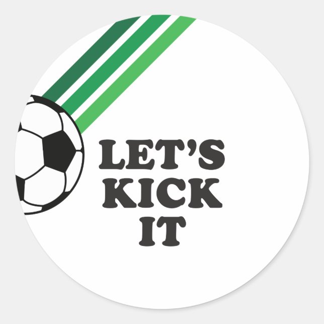Adesivo Tiras Verdes de Futebol Vamos Chutar Aniversário (Frente)