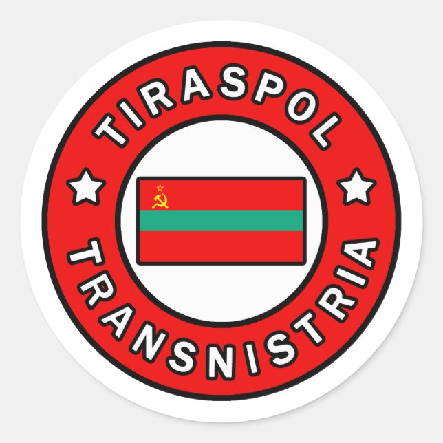 Adesivo Tiraspol Transnístria (Frente)