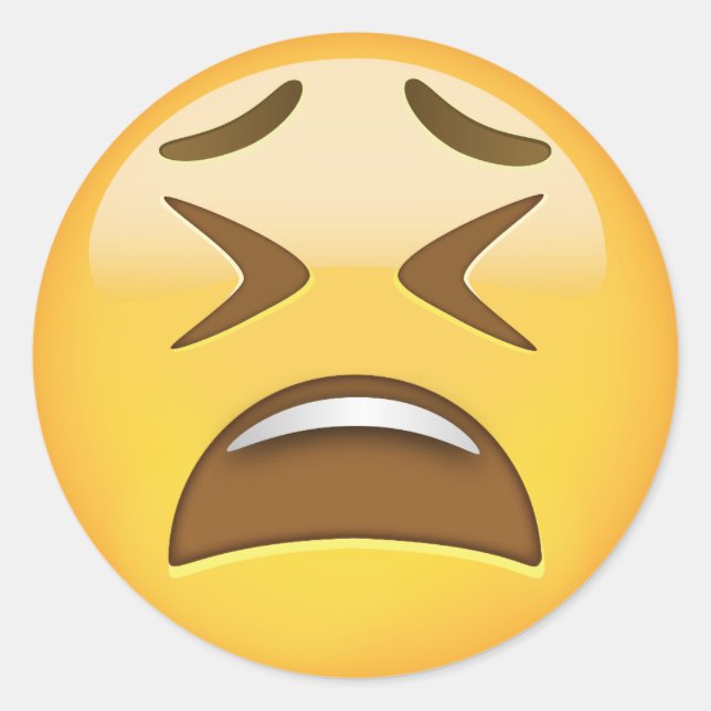 Adesivo Tired Face Emoji (Frente)