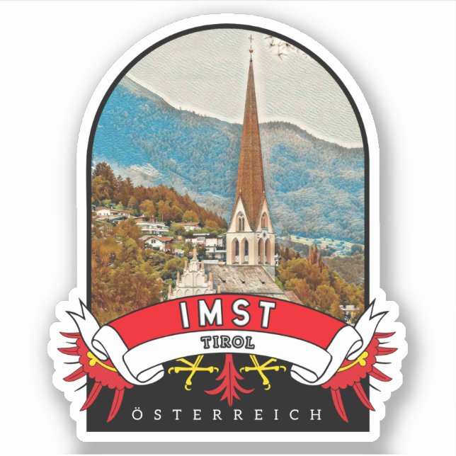 Adesivo Tirol Imst Österreich Souvenir (Frente)