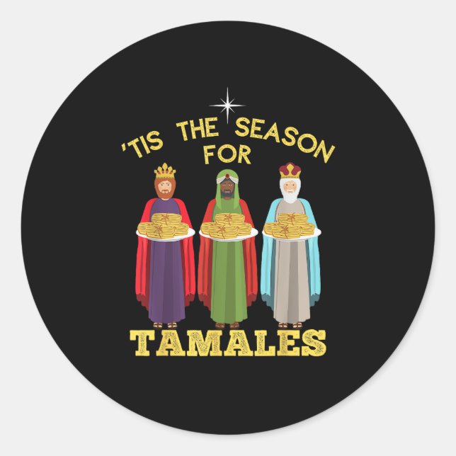 Adesivo Tis Season For Tamales Funny Mexican Christmas (Frente)