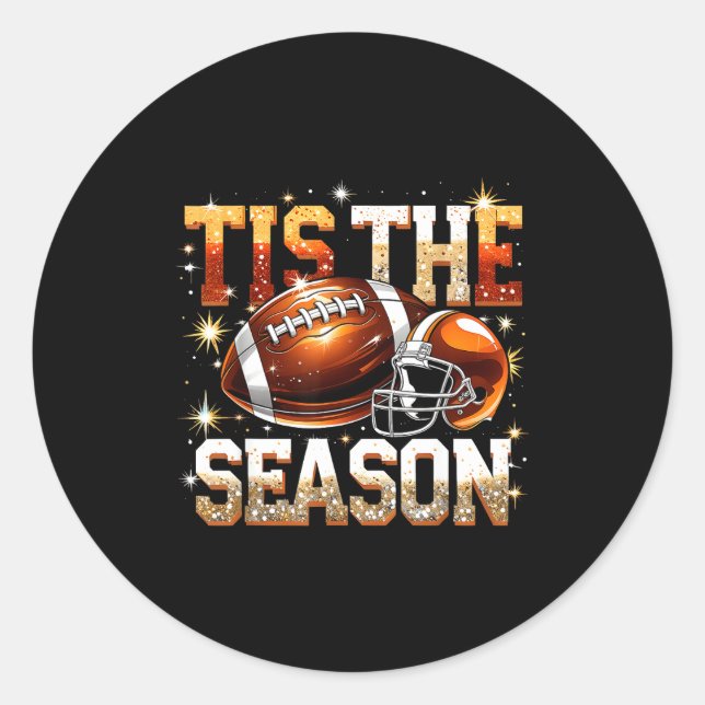 Adesivo Tis The Season Football Lovers Helmet Srts Fan Gif (Frente)