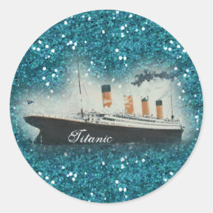Adesivo Titanic Sapphire Glitter White Star Line Ship