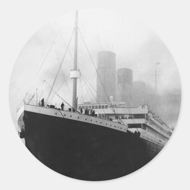 Adesivo Titânico na doca em Southampton (Frente)