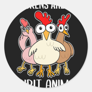 Adesivo Titular de Frango de Desenho Animado Galinhas Anim