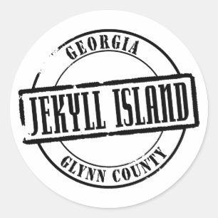 Adesivo Título da ilha de Jekyll