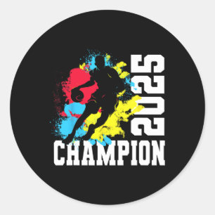 Adesivo Título da Liga do Campeonato Fã Esboço Clube Despo