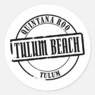Adesivo Título da praia de Tulum