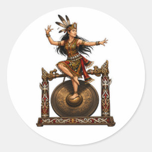 Adesivo TÍTULO DANÇARINO TRIBAL DAYAK NO GOSticker TRADICI
