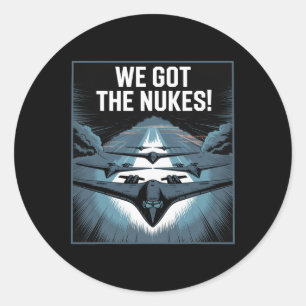 Adesivo Título Nós Temos As Armas Nucleares! EUA Aéreo Ata