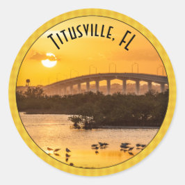 Adesivo Titusville, Flórida Sunset Viagem Fotografia