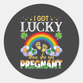 Adesivo Tive Sorte Que Ela Ficou Grávida.