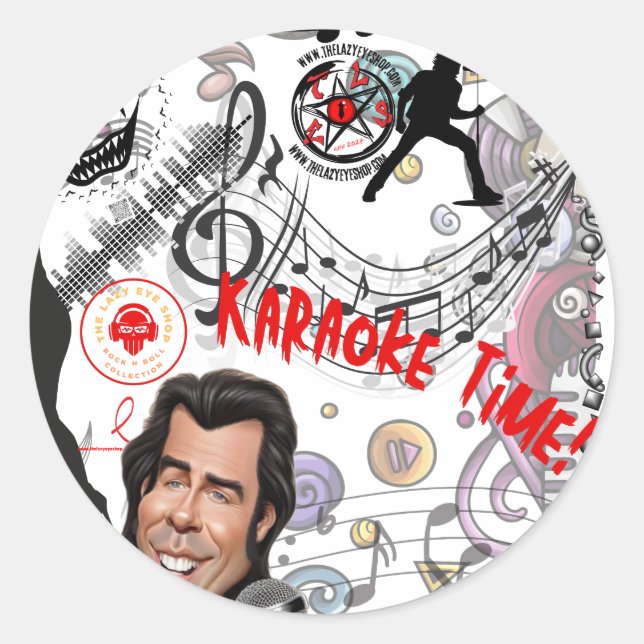 Adesivo TLES Karaoke Time Round Sticker (Frente)
