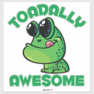 Adesivo Toad de Cartoon Feliz e Incrível