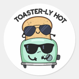 Adesivo Toasterly Quente Piada Toaster Trocadilho 