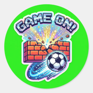 Adesivo Toca-Retro de Futebol Brick Smash Sparkle - 2026 J