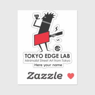 Adesivo Toca Violão Urbano Moderno Gráfico-Tokyo Edge Lab