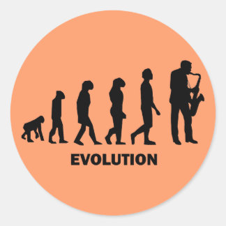 Adesivo tocador engraçado de saxofone