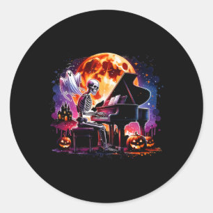 Adesivo Tocando Piano Com O Fantasma De Halloween De Fanta