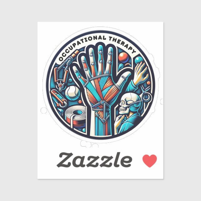 Adesivo Toco Terapêutico - Terapêutica Ocupacional (Folha)