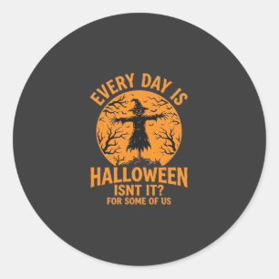 Adesivo Toda a Vida é um Espantalho de Halloween Feiticeir