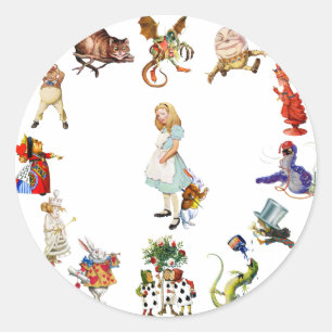 Adesivo Toda em torno de Alice no país das maravilhas