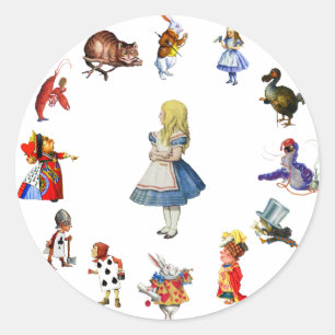 ADESIVO TODA EM TORNO DE ALICE NO PAÍS DE AS MARAVILHAS