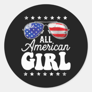 Adesivo Toda Garota Americana 4 De Julho Usa Meninos Patri