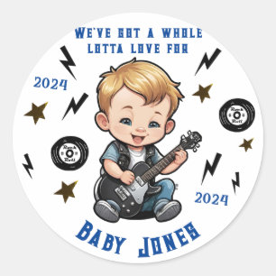 Adesivo Toda Lotta Love Rock N Roll Rocker Baby Boy Classe