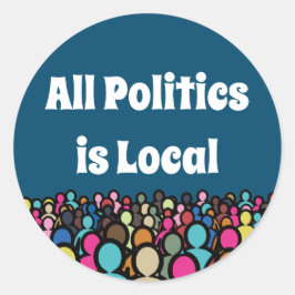 Adesivo Toda Política é Local 2024