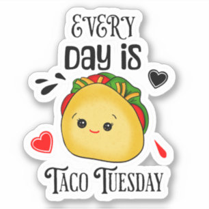 Adesivo Toda Terça é Dia de Taco