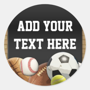 Adesivo Todas as Esportes Estrelas - Bolas Personalizadas