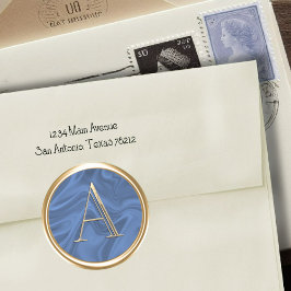 Adesivo TODAS AS INICIAIS Douradas Monograma com qualquer 