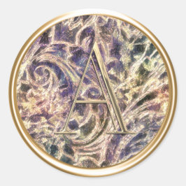 Adesivo TODAS AS INICIAIS Douradas Monograma no Padrão