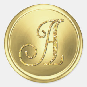 Adesivo TODAS AS INICIAIS Monograma Dourado 3