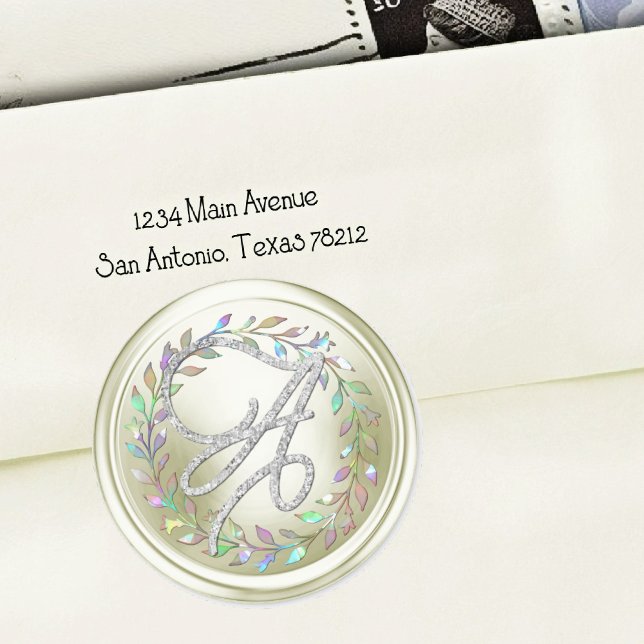 Adesivo TODAS AS INICIAIS Silver Script Monograma Branco D (Criador carregado)