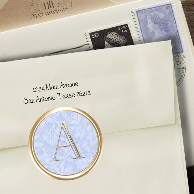 Adesivo TODAS AS INICIATIVAS Douradas Monograma Dusty Blue (Criador carregado)