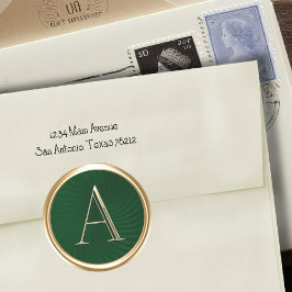 Adesivo TODAS AS INICIATIVAS Douradas Monograma Emerald Gr