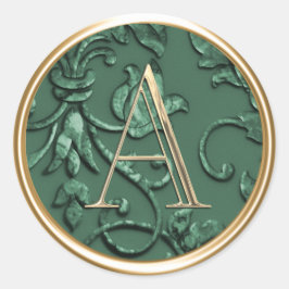 Adesivo TODAS AS INICIATIVAS Douradas Monograma no Emerald