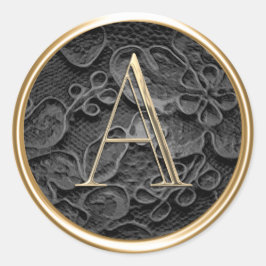 Adesivo TODAS AS INICIATIVAS Douradas Monograma no Lace Pr