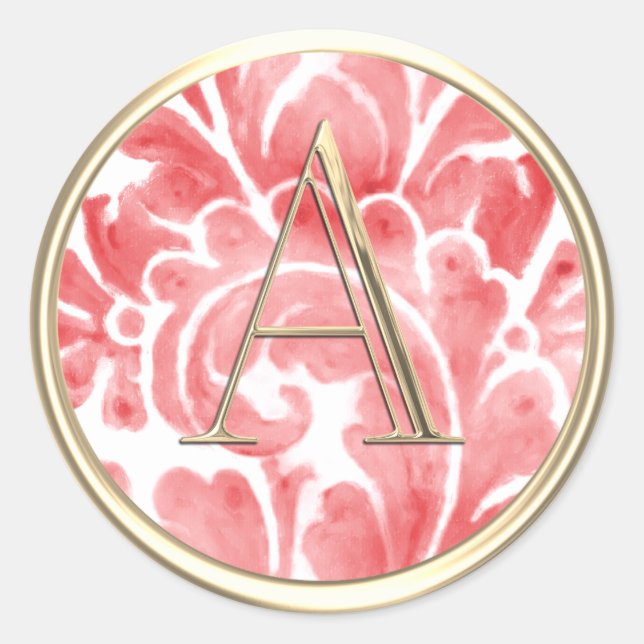 Adesivo TODAS AS INICIATIVAS Douradas Monogramas - Pluma V (Frente)