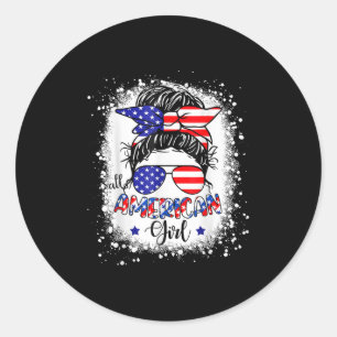 Adesivo Todas as Meninas Americanas Camisas Usa Bandeira 4