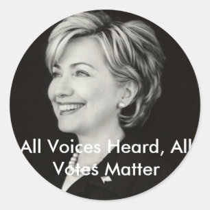 Adesivo Todas as vozes ouvidas, todos os votos…